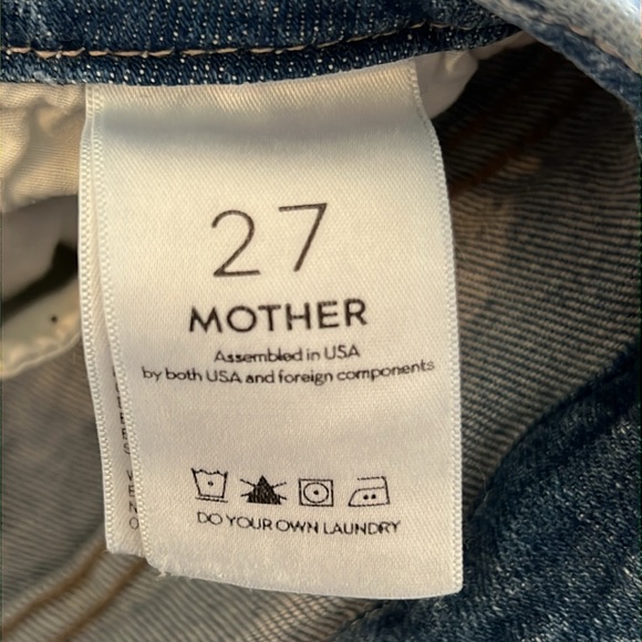 MOTHER High Waisted Looker Ankle Chew Jeans in Push the Envelope inseam 29”. - Picture 14 of 17